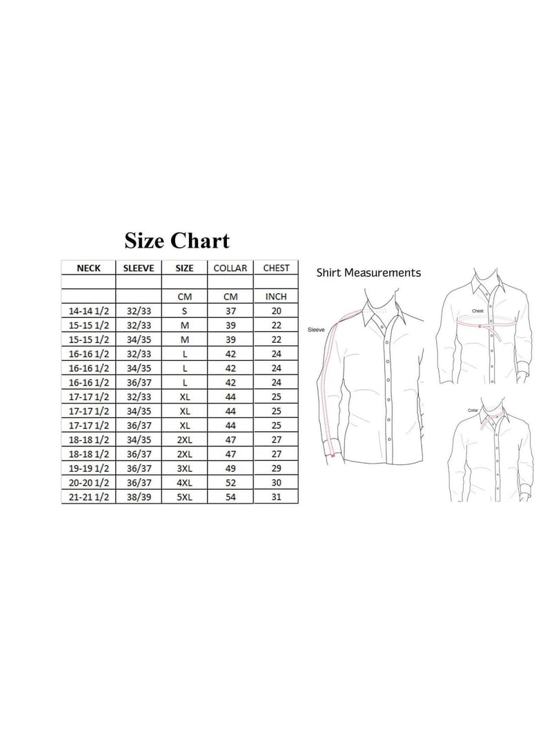 18 34 35 mens dress shirt size chart Men's Solid White Dress Shirt Stretch Cotton Tailored Slim Fit Long Sleeve Spread Collar Non Iron Button Down (US, Neck Sleeve, 18, 18.5, 36, 37, White French Cuff)