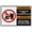 Warning Sign 2, variant on Danger Contains Lead Sign 8"x12", Aluminum Tin Warning Signs for Home Outdoor Garden, High Visibility Toxic Hazard Sign for Construction