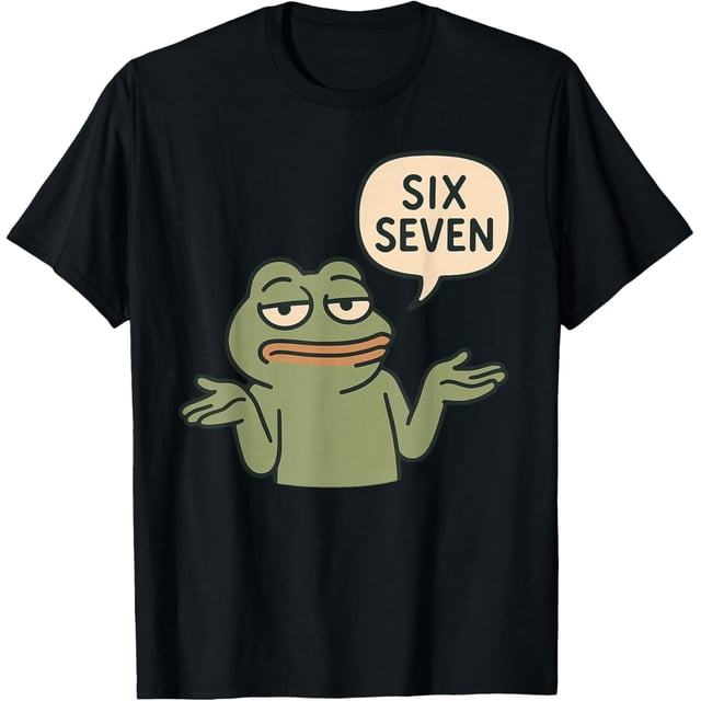 Funny 6-7 Frog Meme Brainrot Gaming Humor Camiseta