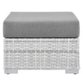 thumbnail image 2 of Modway Convene Rattan and Fabric Patio Ottoman in Light Gray, 2 of 6