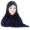 thumbnail image 1 of Turban en Soie Douce avec Sequins Foulard Bonnet, 1 of 6