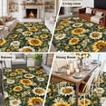 thumbnail image 5 of 6'x9' Area Rugs, Summer Sunflowers Indoor Outdoor Area Rug for Living Room Bedroom, Spring Floral Botanical Watercolor Washable Bathroom Rugs Kitchen Floor Carpet Mats Home Decor Aesthetic, 5 of 8