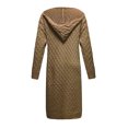 thumbnail image 4 of Long Cardigan Sweaters for Women Women's Solid Color Cardigan Sweater Fashion Women Long Sleeve Casual Long Cardigan Coat Sweater Outerwear, 4 of 5