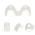 thumbnail image 3 of Unique Bargains 1 Pc Wave m Shape Toothbrush Holder for Bathroom White Silicone, 3 of 5