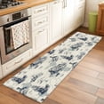thumbnail image 2 of Nautical Ship 2'x6' Runner Rugs for Hallway Kitchen Bedside Non Slip, Retro Coastal Ocean Lighthouse Mountain Map Entryway Rug Runners with Rubber Backing, Long Carpet Runner for Laundry Room, 2 of 8