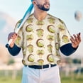thumbnail image 6 of Balery Frogs Baseball Jersey for Men Casual Button Down Shirts Short Sleeve Active Team Sports Uniform-Medium, 6 of 9