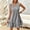 Black, variant on Women Summer Short Dress V Neck Sleeveless Ruffle Hem Casual Boho Beach Cute Sundress Striped Vacation Dresses