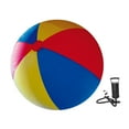 thumbnail image 3 of MERIGLARE Inflatable Beach Ball Bright Tri Color Games Giant Outdoor Activity Game Toy Diameter 130CM, 3 of 9