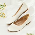 thumbnail image 2 of Zapatos DREAM PAIRS Bailarinas Slip-On para Niñas en Marfil, 2 of 6
