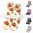 thumbnail image 3 of NOLDARES Halloween Socks for Women Girls, 1 Pairs Ghosts Print, Colorful Pattern Novelty Cute(Z189-Black), 3 of 4