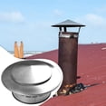 thumbnail image 3 of Capuchon de Cheminée en Acier Inoxydable Sortie d'Air Fraîche Mur Extérieur Toit Tuyau d'Échappement, 3 of 10
