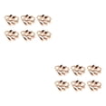 thumbnail image 4 of Advancent Servilletas de San Valentín, soportes de diseño de hojas chapadas, anillos de servilletas, toallas de papel circulares para diario, Type1 NO1, 4 of 6