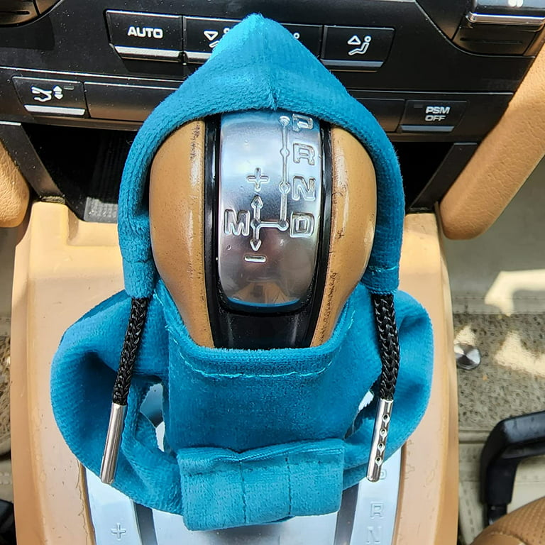 Shifter knob hoodie cover! Manual or Automatic, Universal car accessory  BLUE