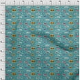 thumbnail image 4 of oneOone Cotton Poplin Dark Teal Green Fabric Writing Text Craft Projects Decor Fabric Printed By The Yard 56 Inch Wide, 4 of 4