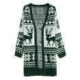 thumbnail image 4 of Sweaters for women Festive Cardigan Knit Sweater Coat For Seasonal Celebrations christmas sweater women, 4 of 4