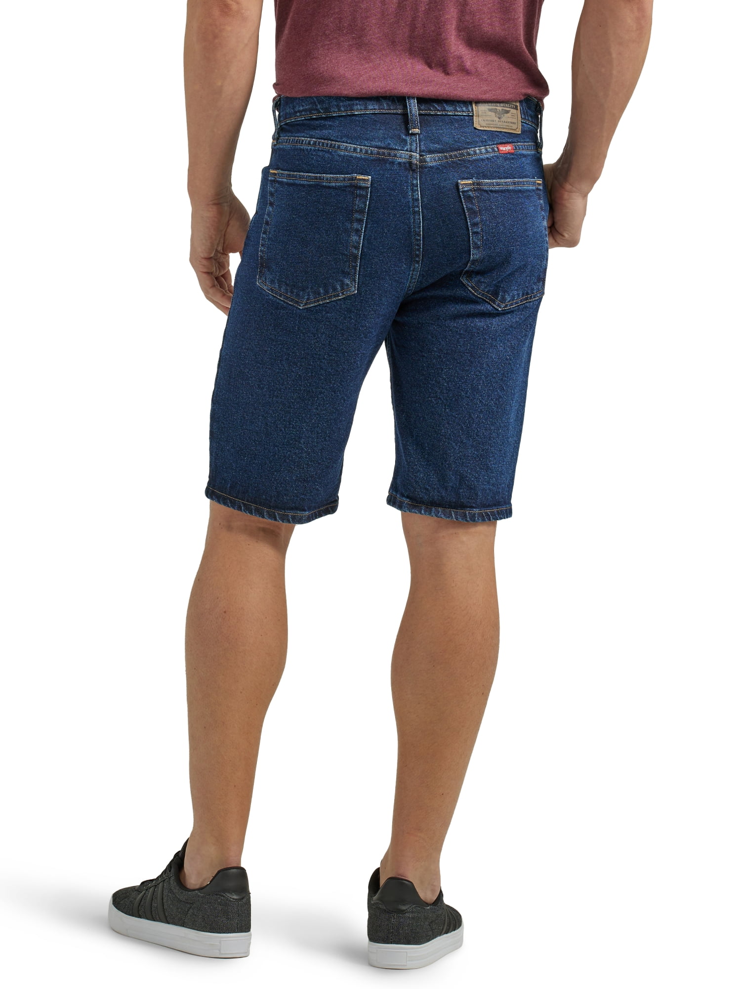 Wrangler men's 5 pocket relaxed fit denim best sale shorts