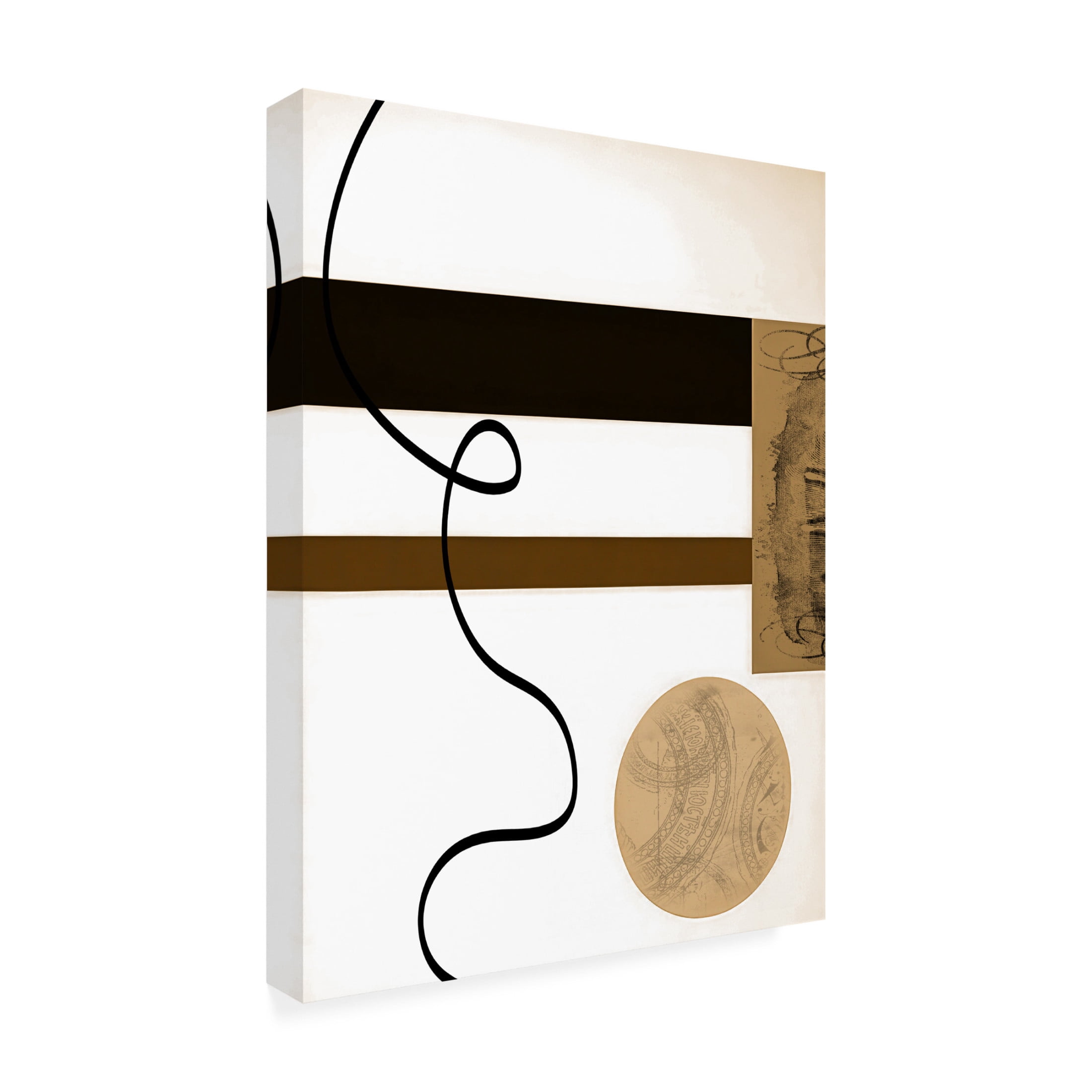 Canvas Wall Art - FootePrint Art 'Outset' Wall Art for Living Room, Bedroom, or Office Décor by Trademark Fine Art - 35 x 47 Inches