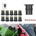 thumbnail image 1 of MYG 10pcs M5 Rubber Nut 5mm Metric Motorcycle Windshield Brass Locknut Bolt Kit, 1 of 6