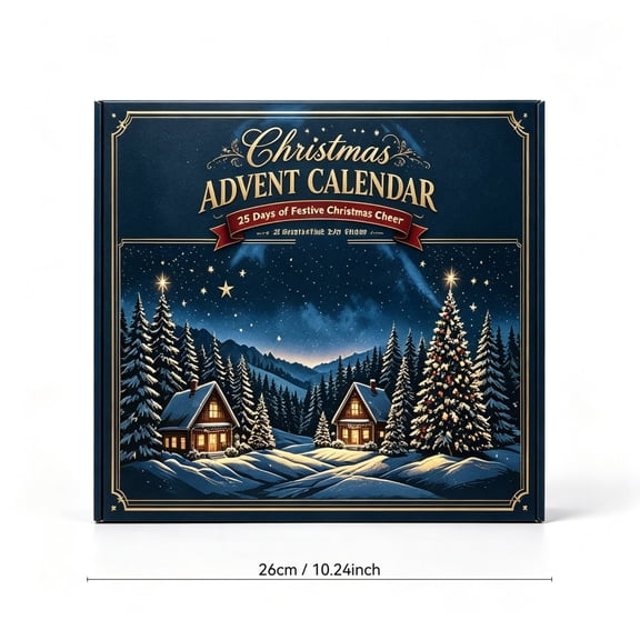 Christmas Advent Calendar Patriotic 250th Anniversary 24 Pcs Acrylic Countdown Ornaments Collectible Holiday Gift
