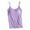 04_Purple, variant on HNMKIU Women's No Underwire Built in Bra Camisoles Adjustable Spaghetti Strap Basic Layer Tank Top with Built in Bra 01_Beige,L