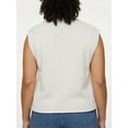 thumbnail image 3 of Jollidays Women's American Flag Crewneck Rolled Sleeve Pullover Sweater, Sizes S- XL, 3 of 5
