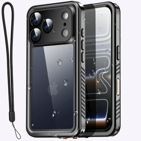 AICase Waterproof Case For iPhone 17 Pro 6.3-inch 2025 Phone Case Built-in Screen & Camera Protector IP68 Underwater Full Body Dropproof Shockproof Phone Case