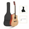 41" Acoustic Guitar Beginner Guitar Starter Kit with Guitar Bag for Kids Adult Wood Color