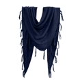 thumbnail image 2 of HuangHuanChen Shawl Wraps for Women Scarf Sweater Retro Solid Color Fringe Shawl Cardigan Cape Soft Knit Blanket Shoulder Tops Shawls and Wraps for Evening Dresses One Size, 2 of 7