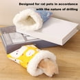 thumbnail image 3 of Pebbuoy Hamster Nest Cartoon Design Hamster Bed Soft Comfortable Plush Guinea Pig Sleeping Bag Pet Accessories, 3 of 8