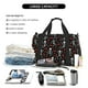 thumbnail image 5 of Balery Skeleton with Roses Bolsa de Gimnasio para Mujeres, Bolsa de Viaje con Bolsillo Húmedo, Bolsa de Fin de Semana para Mujeres, Bolsa de Viaje Resistente al Agua, 5 of 7
