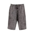 thumbnail image 4 of Yellow Women's Shorts, Women'S Elastic Waist Striped Casual Short Pants Loose Cotton And Linen Shorts,Women's Shorts L, 4 of 4