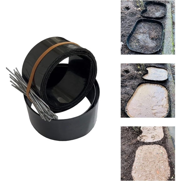 AUTUMN Made in USA Set of Flexible Custom Stepping Stone Maker, Concrete Molds, Garden Paths Molds, Concrete Walkway Molds