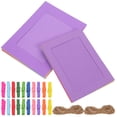 thumbnail image 2 of Wood Photo Frame Assorted Color Family Birthday Party 2 Sets 7.1X5.3X0.04in, 2 of 8
