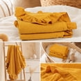thumbnail image 4 of Dvumao Muslin Blanket With Ruffle Soft Breathable Cotton, 4 of 7