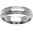 thumbnail image 1 of 6mm Men's Wedding Band 10K White Gold, 1 of 1