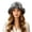 Grey, variant on Straw Bucket Hats for Woman Elegant Wide Brim Sun Hat with Dip-Dye and Lace Ruffle, Handmade Visor for Beach, Travel and Outdoor Events