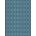 thumbnail image 1 of Ahgly Company Machine Washable Indoor Rectangle Transitional Blue Jay Blue Area Rugs, 7' x 9', 1 of 7