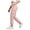 Pink, variant on Fgnfyis Womens Cargo Pants High Waisted Casual Flat Front Pockets Elastic Everyday Comfort Cargo Trousers Women Pants White M