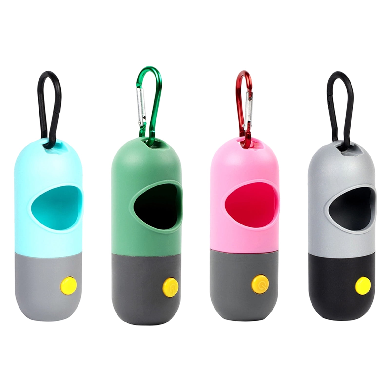 Durability Plastic Dog Poop Bag Dispenser for Pet Owners Easyly Refills and LED Light for Safety During Nighttimes Outdoor