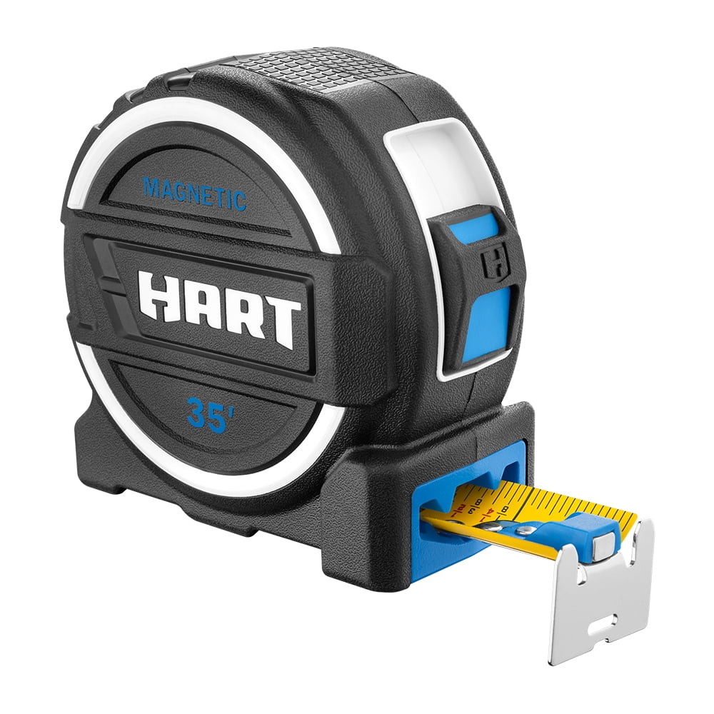 HART 35Foot Pro Grade Tape Measure, Fraction Markings