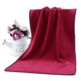 thumbnail image 1 of Nvzi 3 toallas de baño multiusos para uso en baños, fitness, deportes, toallas, se adaptan a diversas situaciones sin esfuerzo. 27,56 x 55,12 pulgadas (rojo vino), 1 of 5