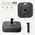 thumbnail image 4 of Homall Black Square Plastic Patio Umbrella Base Stand, Grip Handles and Adjustable Knob, 4 of 7