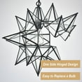 thumbnail image 5 of Boho Moravian Star Pendant Light 20 Inch Large Black Hanging Light, 5 of 6