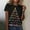 #139-Multicolor, variant on Craaazy Women's Shirts Christmas Printed Short Sleeved Round Neck Top Gifts