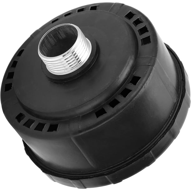 Silenciador de compresor de aire de 25 mm, diámetro de admisión de filtro de silenciador redondo de carcasa de plástico 80 mm