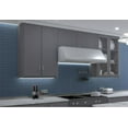 thumbnail image 6 of Teva Ocean Blue 3-in. x 15-in. Brick Joint Stacked Subway Glossy Porcelain Wall and Floor Tile, 6 of 8