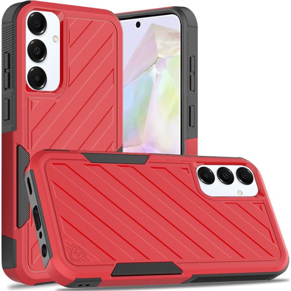 Military Grade Noble Hybrid Armor Case for Samsung Galaxy A36 5G - Red