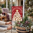 thumbnail image 4 of Christmas Garden Flag 18x12 Inch, Double Sided Holiday Yard Decor, Weatherproof Polyester Outdoor Flag for Front Porch Patio Lawn, Winter Xmas Home Decor, 4 of 7