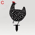 thumbnail image 2 of Decoración de gallo de metal, decoraciones de pollo de patio, estatuas de jardín al aire libre, escultura de pollo de metal para patio trasero decoración de cocina y adornos de césped, 2 of 4