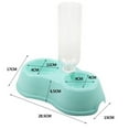 thumbnail image 3 of JoyMoreHome Double Bowls Pet Feeder Bowls No-Spill, Pet Food Water Feeder with Automatic Water Bottle, 3 of 7